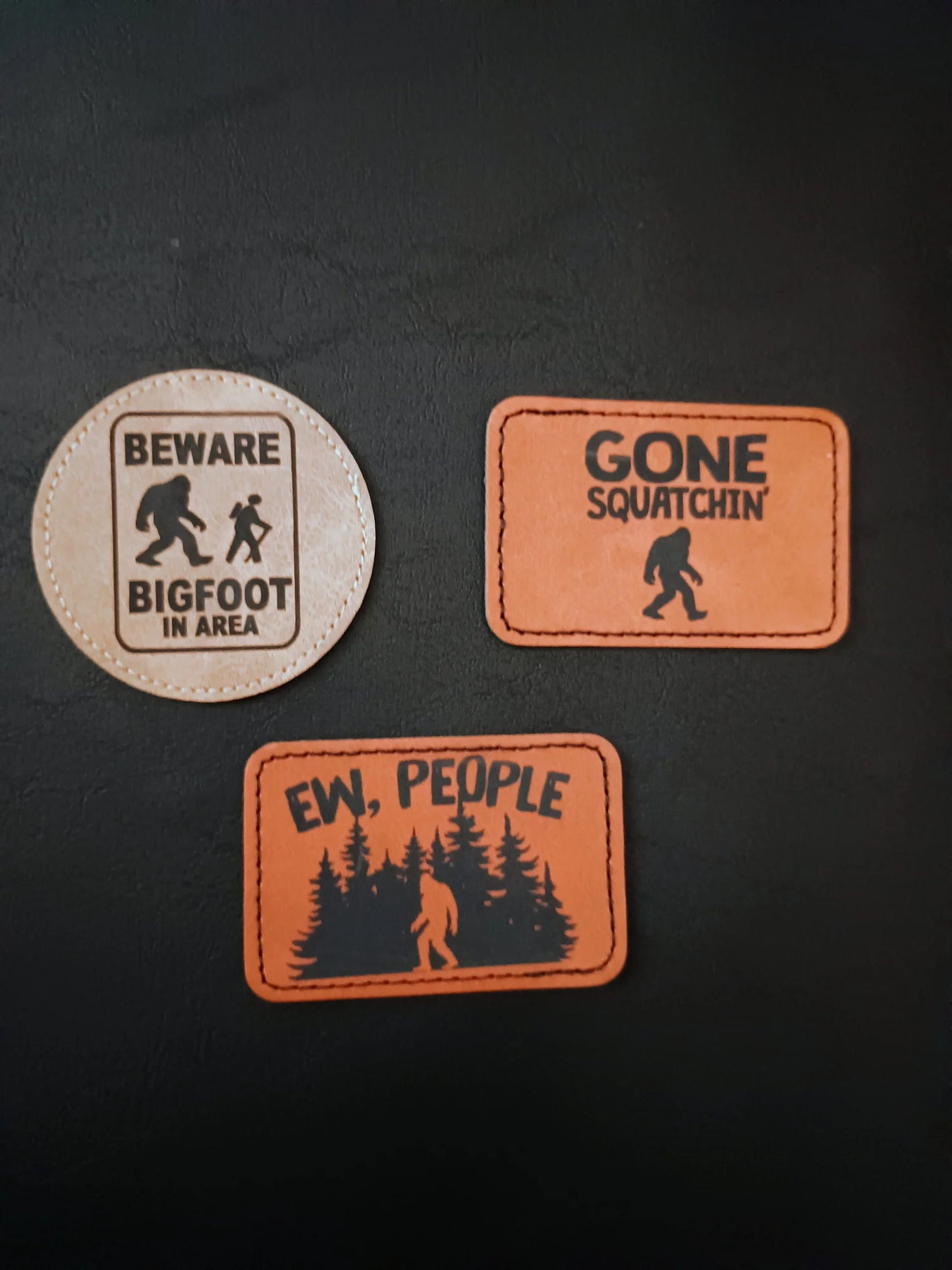 Faux Leather Iron-on Patch