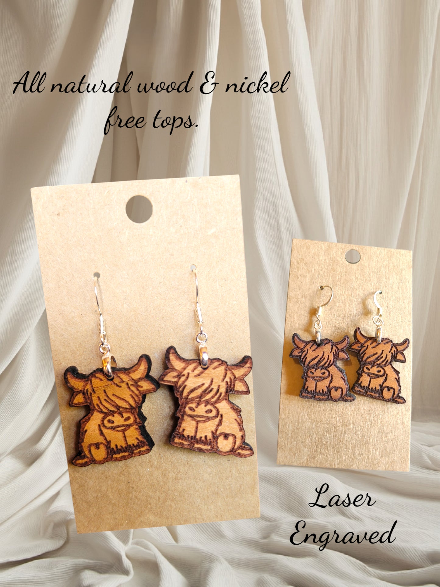 Highland Cow Earrings