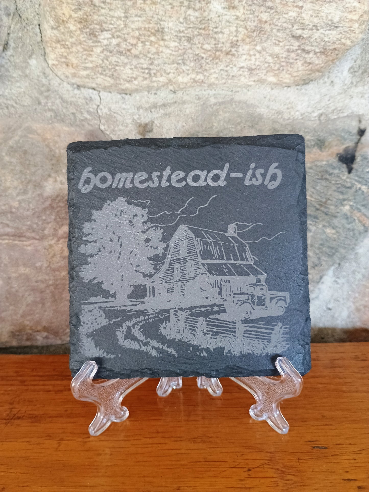 Homestead-ish Slate Coasters