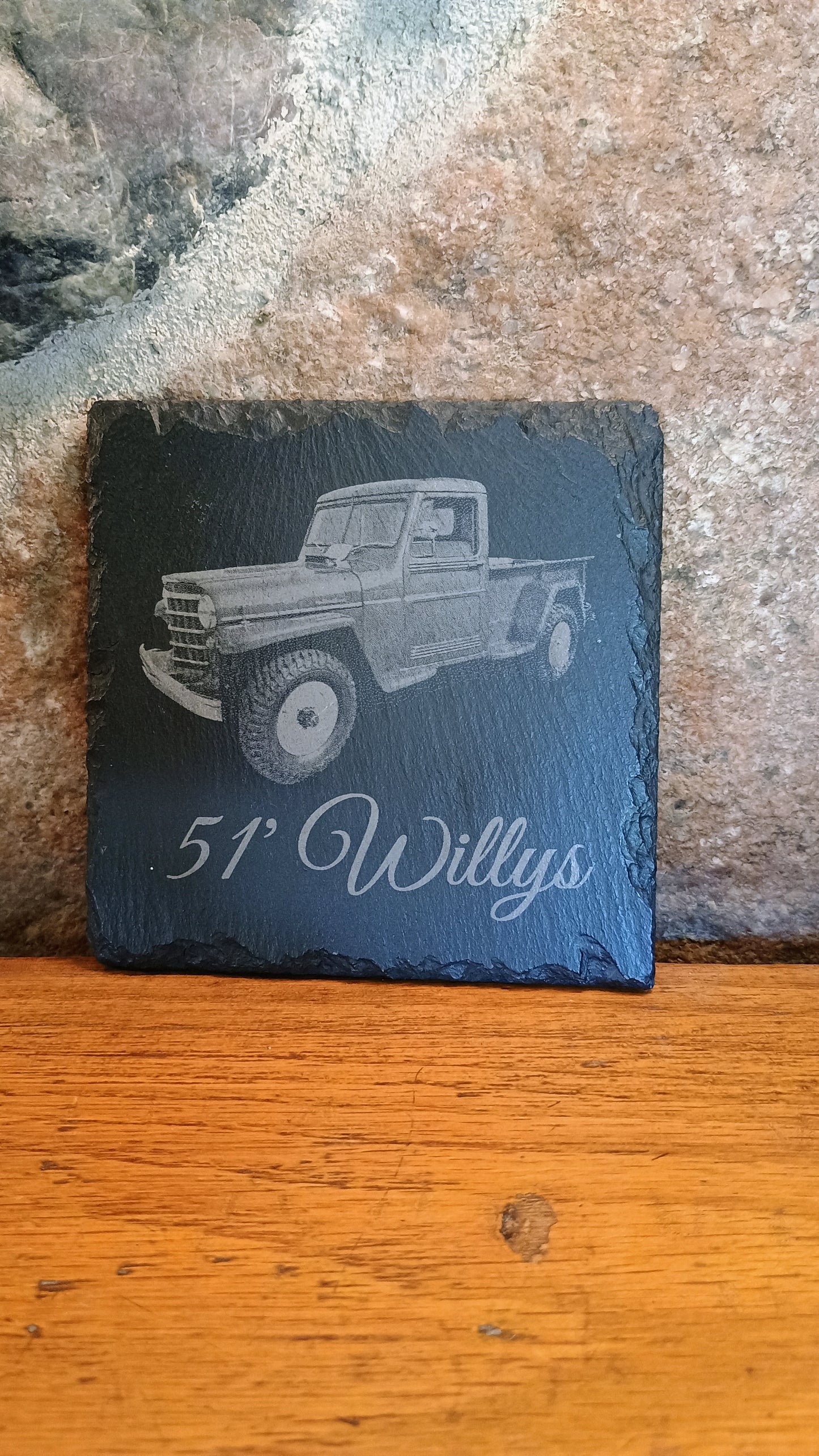 Custom slate coasters