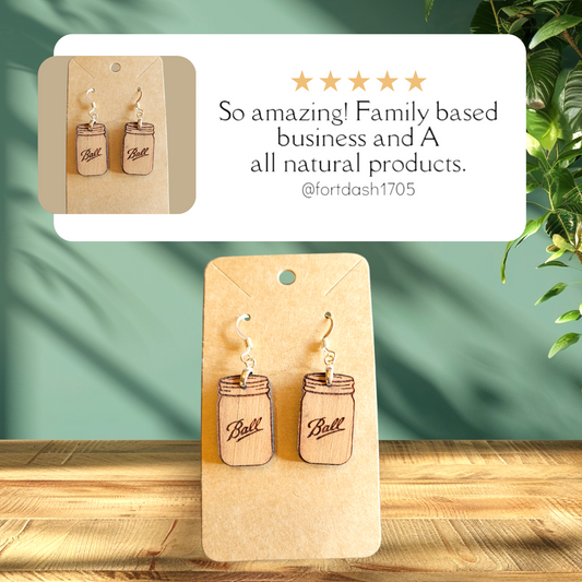 Canning Jar Earrings