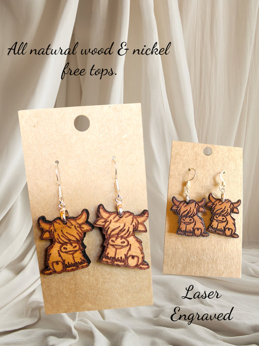 Highland Cow Earrings