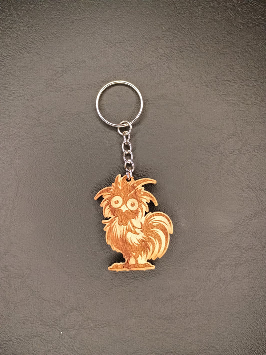 Crazy Chicken Keychain